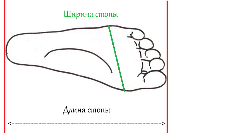 как определить размер обуви